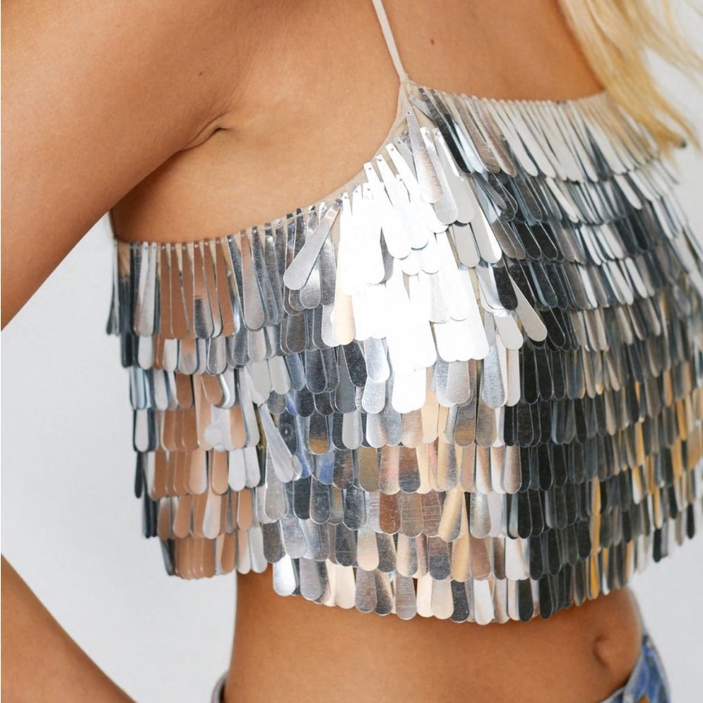 Embellished sequin top